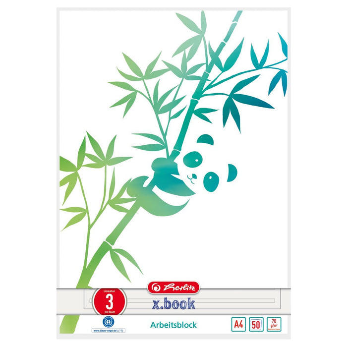 EAN 4008110295886 - Herlitz GREENline cuaderno y block A4 50 hojas Verde, Blanco imagen 1