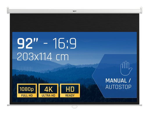 EAN 8435364319291 - iggual PSIMS203 pantalla de proyección 2,34 m (92") 16:9 imagen 1