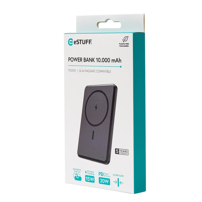 EAN 5715063517130 - eSTUFF ES641101 batería externa 10000 mAh Cargador inalámbrico Negro imagen 3