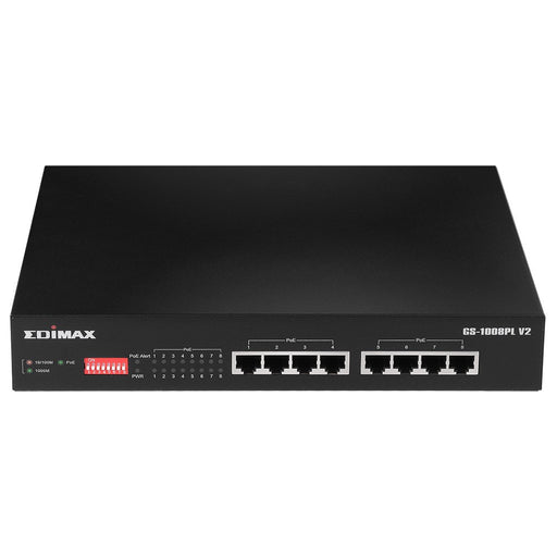 EAN 4717964703736 - Edimax GS-1008PL V2 switch Gestionado L2 Gigabit Ethernet (10/100/1000) Energía sobre Ethernet (PoE) 1U N imagen 1
