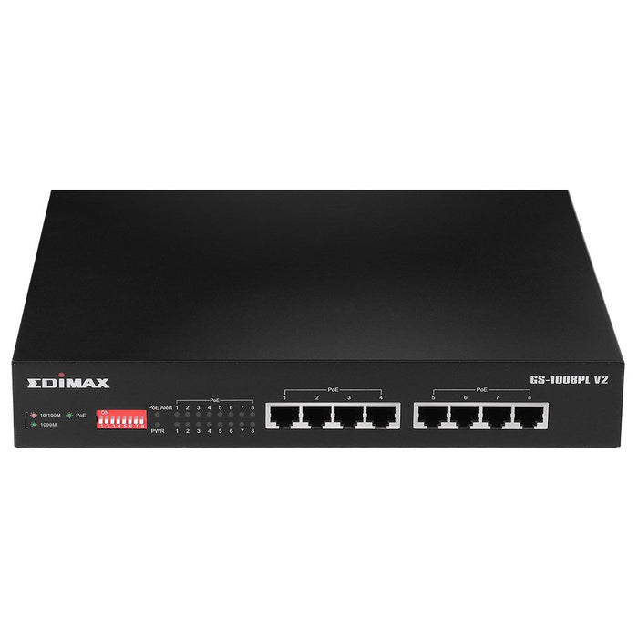 EAN 4717964703736 - Edimax GS-1008PL V2 switch Gestionado L2 Gigabit Ethernet (10/100/1000) Energía sobre Ethernet (PoE) 1U N imagen 1