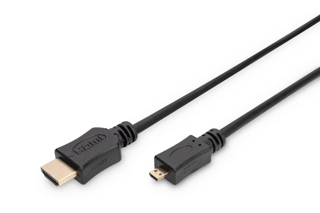 EAN 4016032293774 - Digitus AK-330109-010-S cable HDMI 1 m HDMI tipo D (Micro) HDMI tipo A (Estándar) Negro imagen 1
