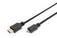 EAN 4016032293774 - Digitus AK-330109-010-S cable HDMI 1 m HDMI tipo D (Micro) HDMI tipo A (Estándar) Negro imagen 1