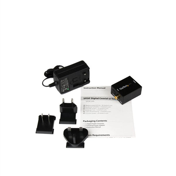 EAN 0065030832304 - StarTech.com SPDIF2AA convertidor de audio Negro imagen 4