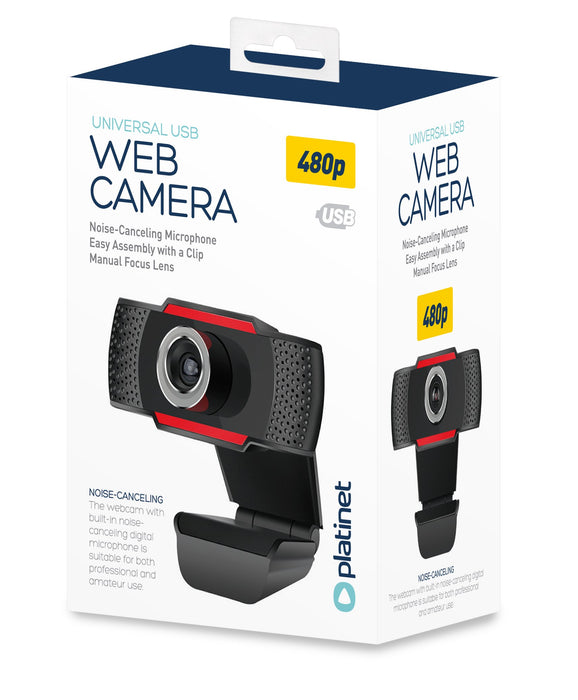 EAN 5907595454896 - Platinet PCWC480 cámara web 640 x 480 Pixeles USB 2.0 Negro, Rojo imagen 6