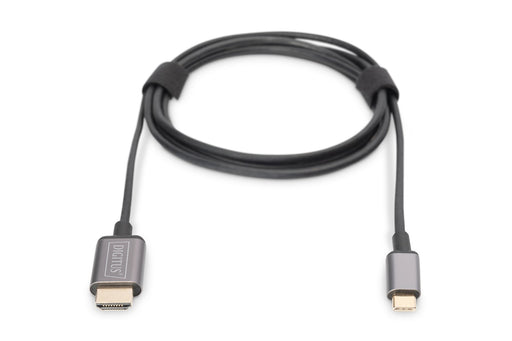 EAN 4016032465072 - Digitus DA-70821 adaptador de cable de vídeo 1,8 m USB Tipo C HDMI tipo A (Estándar) Gris imagen 2