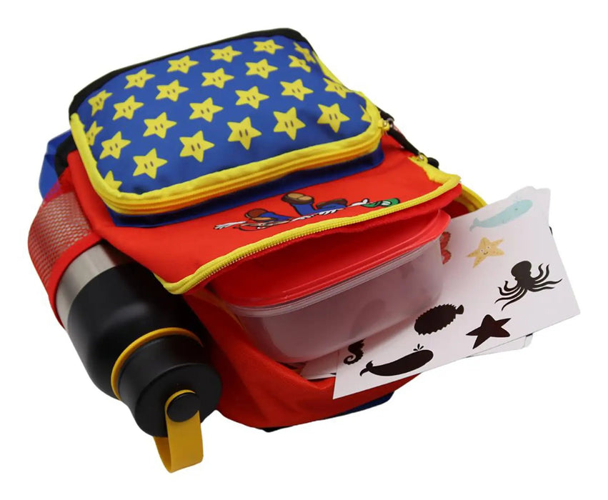EAN 5056463470756 - DAM Electronics TBT54956C050 mochila Mochila escolar Azul, Rojo, Amarillo Cuero, Poliéster imagen 5