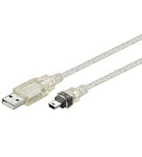 EAN 4040849931949 - Goobay USB MINI-B 5 pin 100 TRANS 1m cable USB USB A Mini-USB B Transparente imagen 1