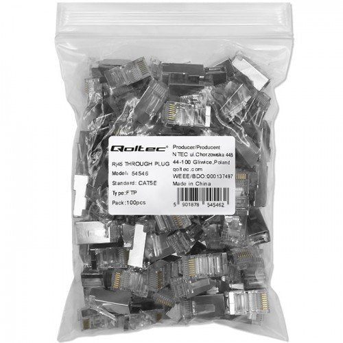 EAN 5901878545462 - Qoltec 54546 conector RJ45 Plata imagen 2