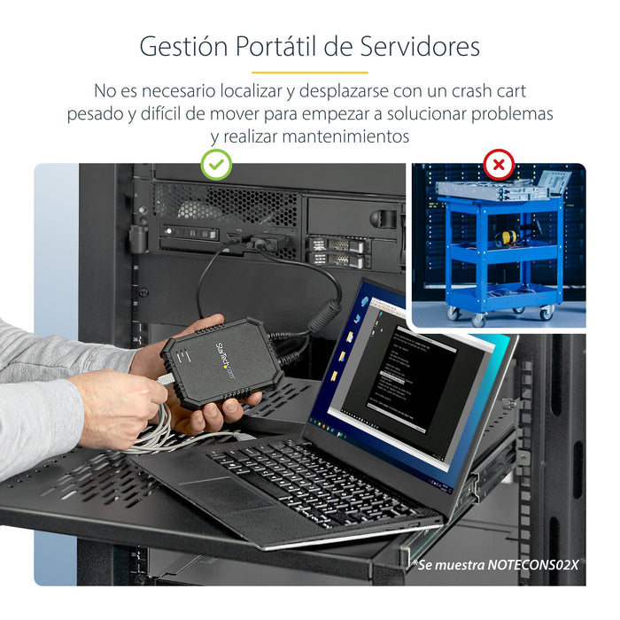 EAN 0065030835312 - StarTech.com NOTECONS01 cable para video, teclado y ratón (kvm) Negro imagen 10