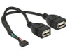 EAN 4043619849338 - DeLOCK 84933 cable USB USB 2.0 0,2 m 2 x USB A Negro imagen 1