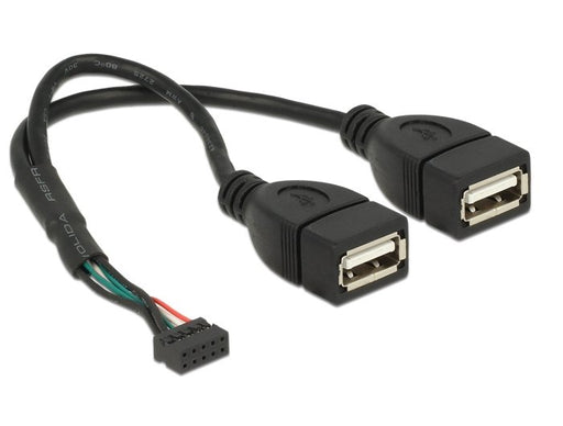 EAN 4043619849338 - DeLOCK 84933 cable USB USB 2.0 0,2 m 2 x USB A Negro imagen 1