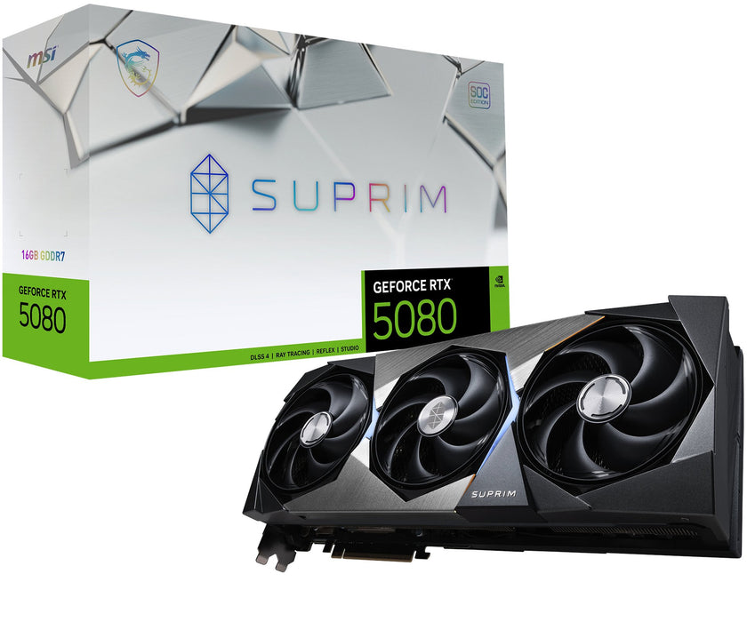 EAN 4711377292238 - MSI SUPRIM GeForce RTX5080 16G SOC NVIDIA GeForce RTX 5080 16 GB GDDR7 imagen 1