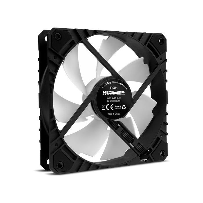 EAN 8436587972348 - NOX Hummer H-FAN PRO Carcasa del ordenador Ventilador 12 cm Negro, Blanco imagen 3