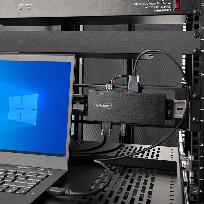 EAN 65030889810 - StarTech.com HB31C5A2CME hub de interfaz USB 3.2 Gen 2 (3.1 Gen 2) Type-C 10000 Mbit/s Negro imagen 9