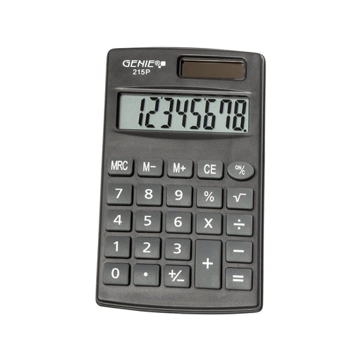 EAN 4015468126304 - Genie 215 P calculadora Bolsillo Calculadora básica Negro imagen 2