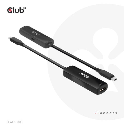 EAN 8719214472610 - CLUB3D CAC-1588 adaptador de cable de vídeo 0,17 m USB Tipo C Negro imagen 2