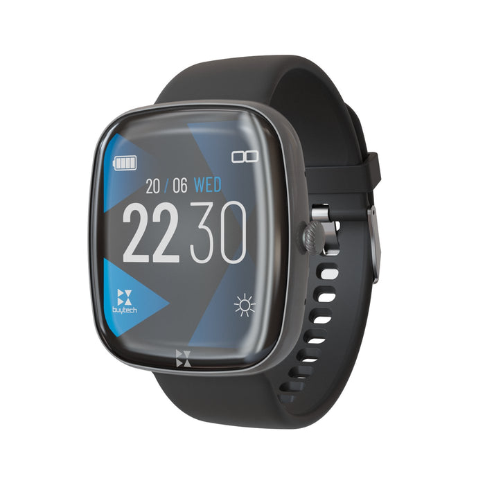 EAN 8099990150446 - Techmade BY-GAMMA-BK Relojes inteligentes y deportivos 4,65 cm (1.83") Digital Pantalla táctil Negro imagen 2