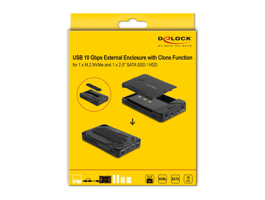 EAN 4043619420209 - DeLOCK 42020 caja para disco duro externo Carcasa de disco duro/SSD Negro 2.5" imagen 3