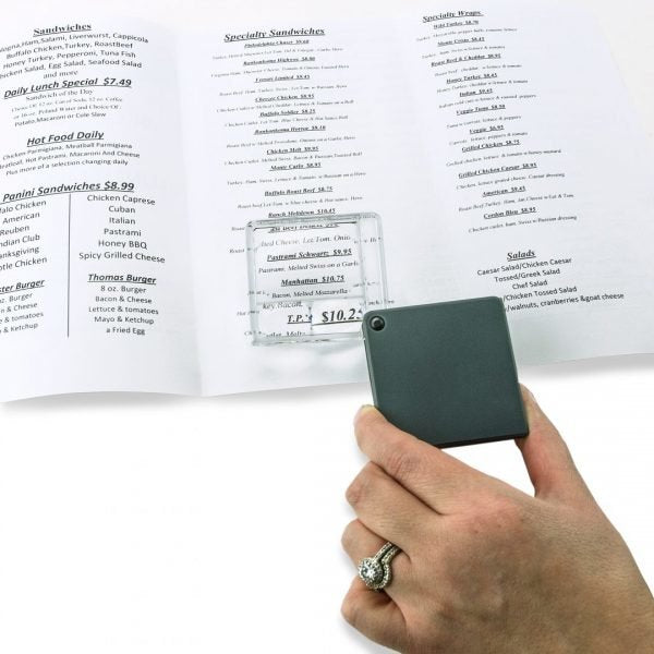 EAN 0750668012395 - Carson MagniFlip Plus lente de aumento y lupa 7x Negro, Transparente imagen 4