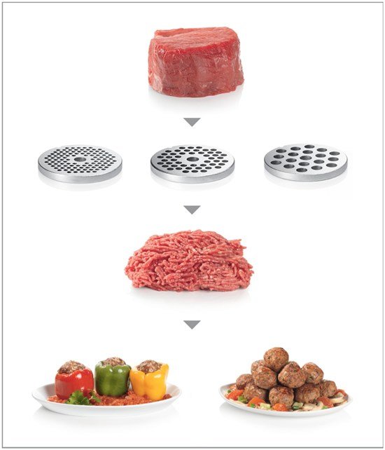 EAN 4242002772332 - Bosch MFW68660 picadora 800 W Negro, Cromo imagen 6