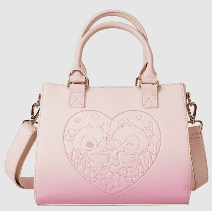 EAN 0671803539884 - Loungefly Stitch & Angel Cherry Blossom Heart Poliuretano (PU) Rosa Chica Bandolera imagen 11