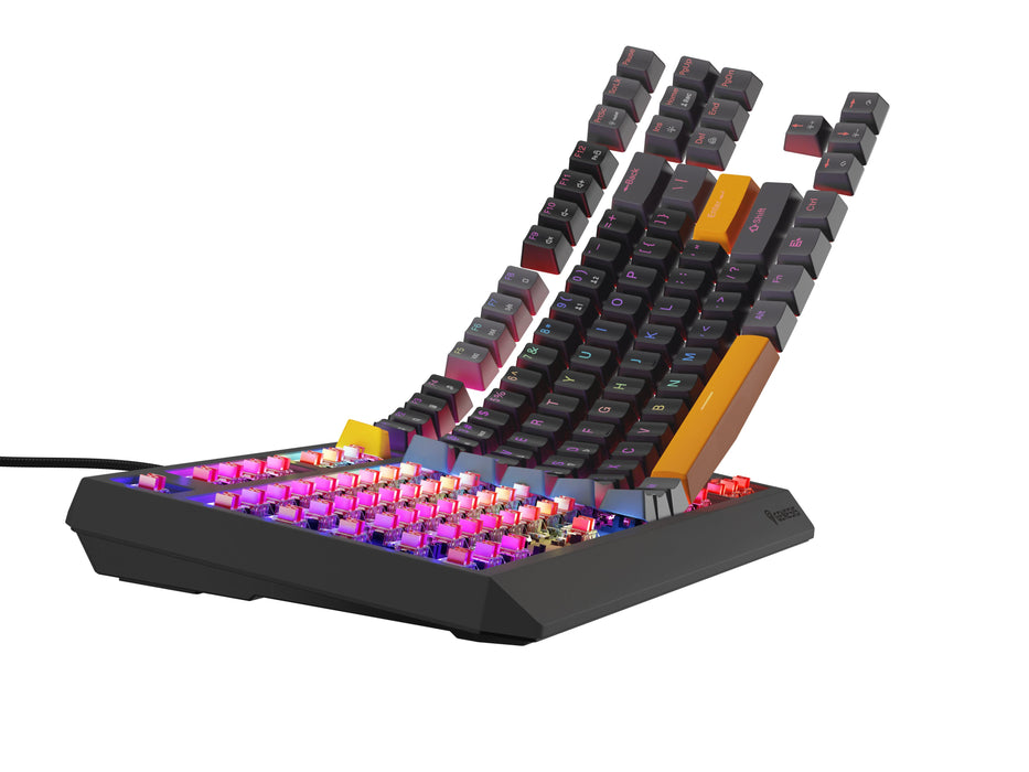 EAN 5901969443318 - GENESIS Thor 230 TKL teclado Juego USB + RF Wireless + Bluetooth QWERTY Negro, Gris, Naranja imagen 8