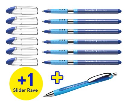 EAN 4004675097187 - Schneider AG Slider Basic Azul Bolígrafo Extra-grueso 7 pieza(s) imagen 2