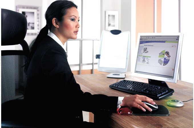 EAN 0636638006246 - Kensington 62402 alfombrilla para ratón Negro, Rojo imagen 2