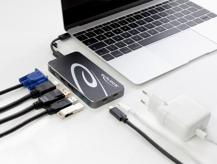 EAN 4043619877737 - DeLOCK 87773 base para portátil y replicador de puertos Alámbrico USB 3.2 Gen 1 (3.1 Gen 1) Type-C Negro imagen 6
