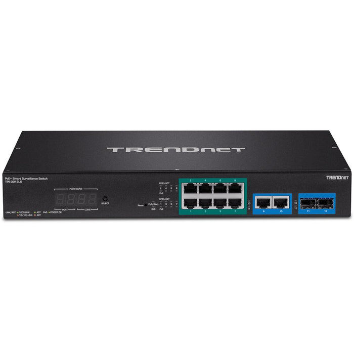 EAN 0710931161502 - Trendnet TPE-3012LS switch Gestionado Gigabit Ethernet (10/100/1000) Energía sobre Ethernet (PoE) 1U Negr imagen 2
