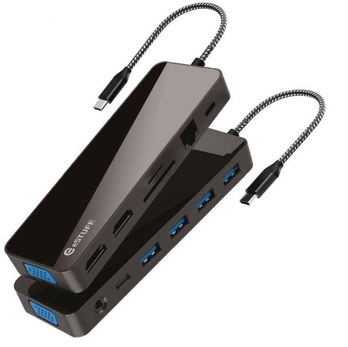 EAN 5715063127650 - eSTUFF GLB235470 base para portátil y replicador de puertos Negro imagen 1