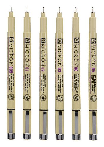 EAN 8710141049449 - Sakura Pigma Micron rotulador de punta fina Fino Negro 6 pieza(s) imagen 2