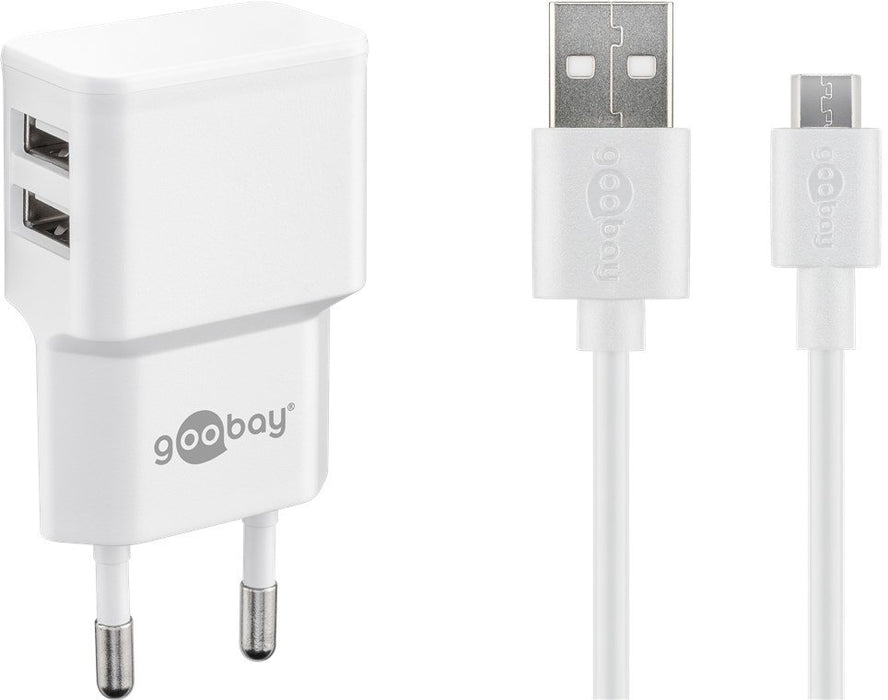 EAN 4040849449857 - Goobay 44985 cargador de dispositivo móvil Universal Blanco Corriente alterna Interior imagen 1