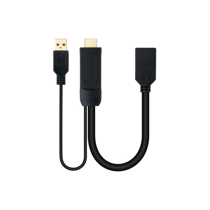 EAN 8433281012844 - Nanocable 10.16.0205 adaptador de cable de vídeo 0,2 m HDMI + USB Type-A imagen 1