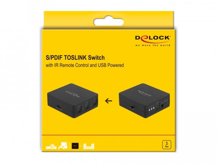EAN 4043619633951 - DeLOCK 63395 interruptor de sonido Negro imagen 4