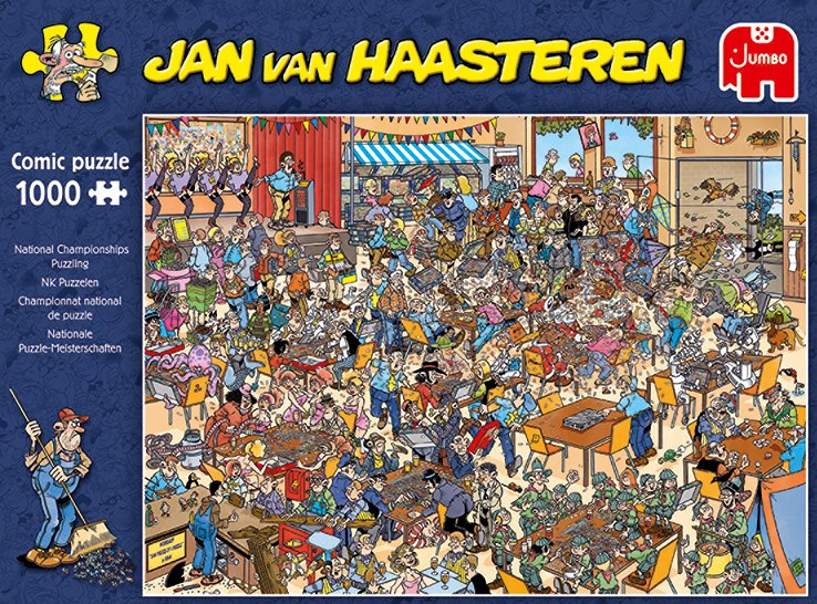 EAN 8710126190906 - Jan van Haasteren National Championships Puzzling 1000 pcs Puzzle rompecabezas 1000 pieza(s) Cómics imagen 6