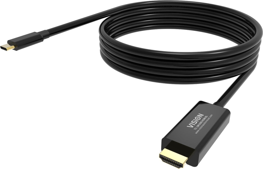 EAN 4911626000007 - Vision TC-2MUSBCHDMI-BL 2 m USB Tipo C HDMI tipo A (Estándar) Negro imagen 7
