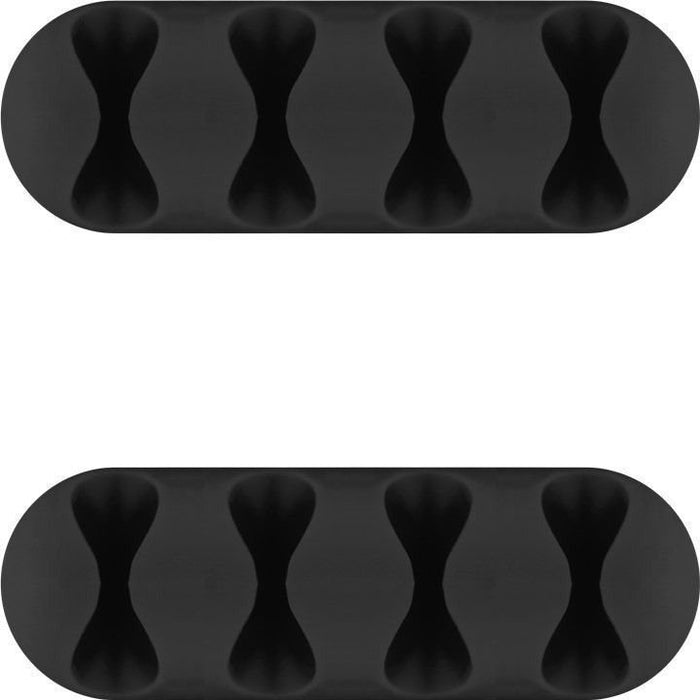 EAN 4040849704062 - Goobay 70406 organizador de cables Universal Soporte para cables Negro 2 pieza(s) imagen 1