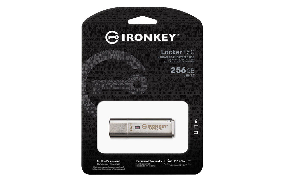 EAN 0740617338898 - Kingston Technology IronKey Locker+ 50 unidad flash USB USB tipo A 3.2 Gen 1 (3.1 Gen 1) Plata imagen 3