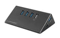 EAN 4260070125362 - LC-Power LC-HUB-ALU-2B-4 hub de interfaz USB 3.2 Gen 1 (3.1 Gen 1) Type-A 5000 Mbit/s Negro imagen 1