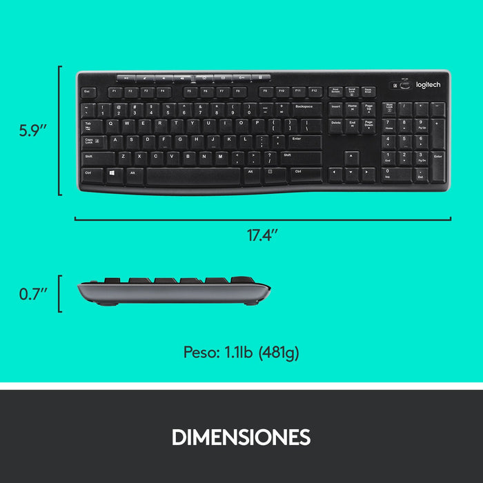EAN 5099206039193 - Logitech 920-004513 teclado Ratón incluido Hogar USB QWERTY Español Negro imagen 13