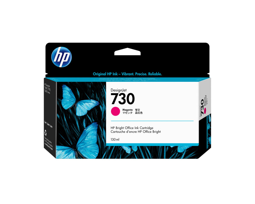EAN 0190781726944 - HP 730 130-ml Magenta DesignJet Ink Cartridge cartucho de tinta 1 pieza(s) Original Rendimiento estándar imagen 1