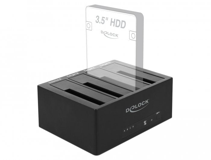 EAN 4043619640638 - DeLOCK 64063 base de conexión para disco duro USB 3.2 Gen 1 (3.1 Gen 1) Type-B Negro imagen 5