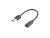EAN 5901969423037 - Lanberg AD-UC-UA-03 cable USB USB 3.2 Gen 1 (3.1 Gen 1) 0,15 m USB type A USB Tipo C Negro imagen 1