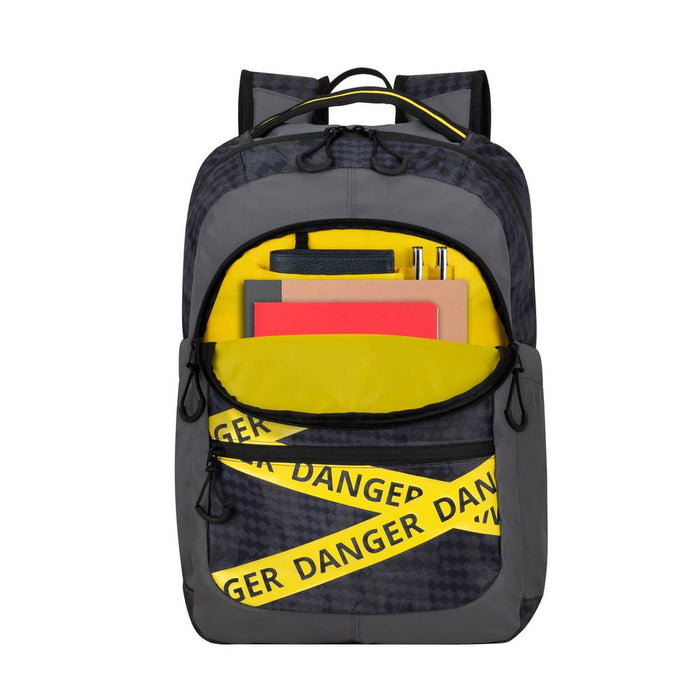 EAN 4260709010472 - Rivacase Erebus 39,6 cm (15.6") Mochila Camuflaje, Gris, Amarillo imagen 14