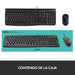 EAN 5099206020580 - Logitech 920-002550 teclado Ratón incluido USB QWERTY Español Negro imagen 14