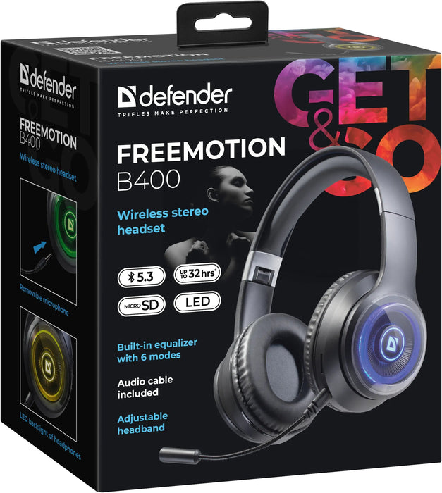 EAN 4745090824162 - Defender FreeMotion B400 Auriculares Inalámbrico y alámbrico Diadema Llamadas/Música/Deporte/Uso diario U imagen 10
