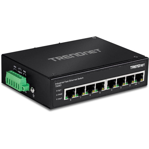 EAN 0710931161762 - Trendnet TI-E80 switch No administrado Fast Ethernet (10/100) Negro imagen 2