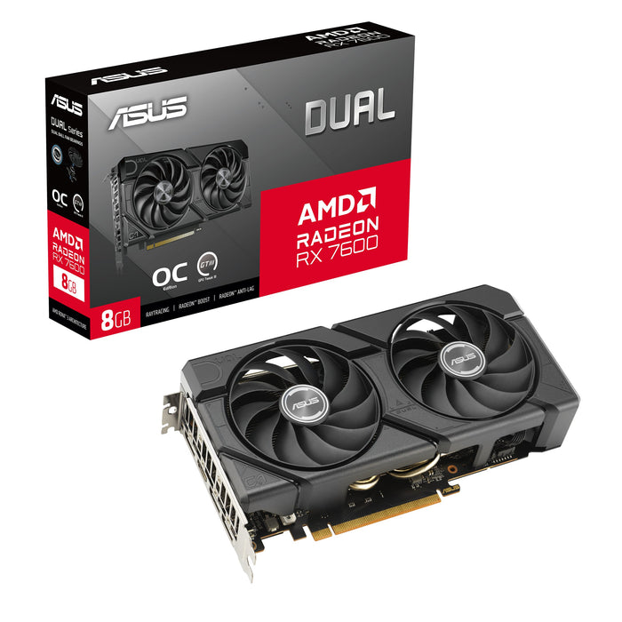 EAN 4711387779392 - ASUS Dual -RX7600-O8G-EVO AMD Radeon RX 7600 8 GB GDDR6 imagen 12
